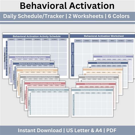 Image result for Behavioral Activation Worksheet