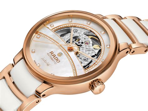 Rado Centrix Automatic Diamonds Open Heart White Dial Women 35MM ...