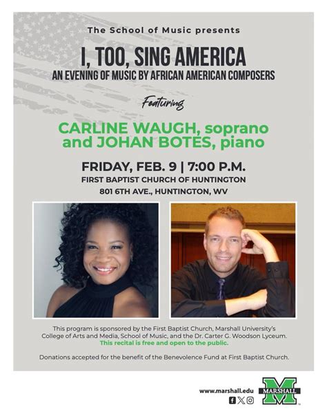 I, Too, Sing America - Cabell-Huntington CVB