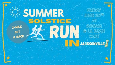 Sunrise Summer Solstice Run and Coffee, Lil’ Bean Cafe, Jacksonville ...
