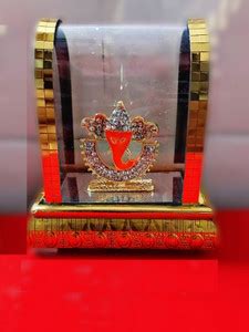 HC VILLA Lord Ganesha Idol Acrylic Glass Box Frame Temple for Car ...