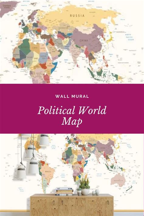 World Map Mural 的图像结果