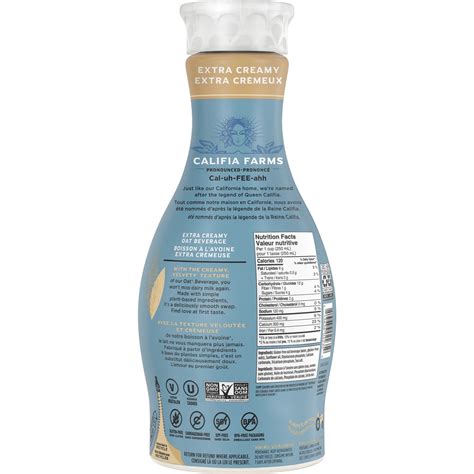 Califia Farms Oat Milk Extra Creamy 1.4L – Wellness Market