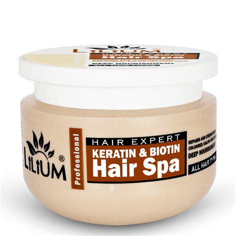 Lilium Keratin & Biotin Hair Spa Cream Lilium hair spa with Keratin &a ...