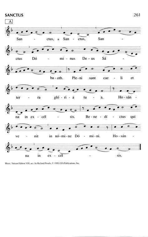 Sanctus, Sanctus, Sanctus Dominus Deus Sabaoth. - Hymn Lyrics and Info