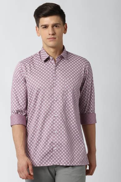 Buy Men Purple Regular Fit Full Sleeves Casual Shirt Online - 594035 ...