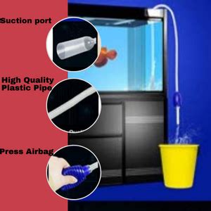 TED Tabbies Aquarium Fish Tank Siphon Vacuum Water Pump Gravel Cleaner ...