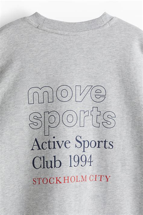 Sports sweatshirt - Grey/Active Sports Club - Ladies | H&M IN
