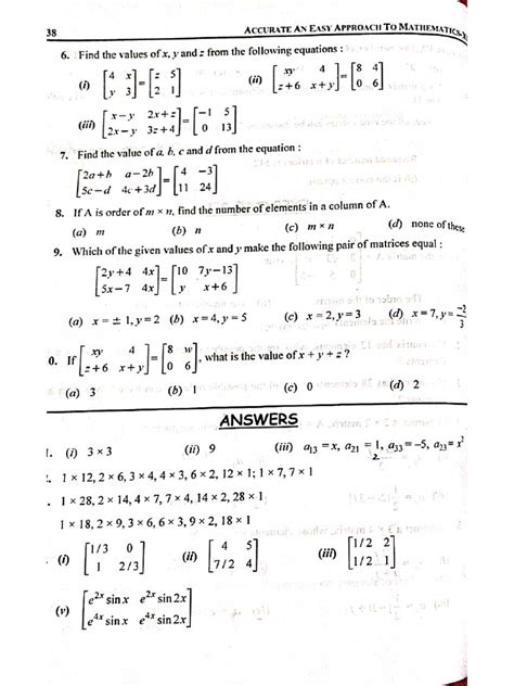 Image result for Matrix Chapter for Math