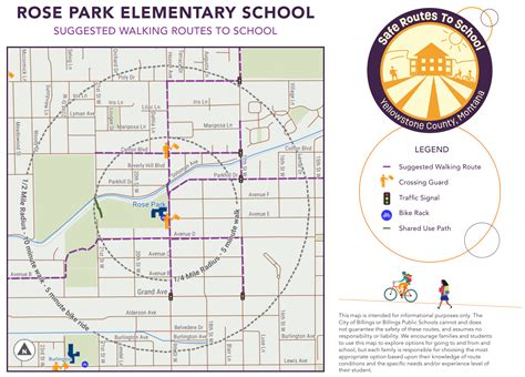 Walking Route Maps For Billings Elementary Schools | City of Billings ...