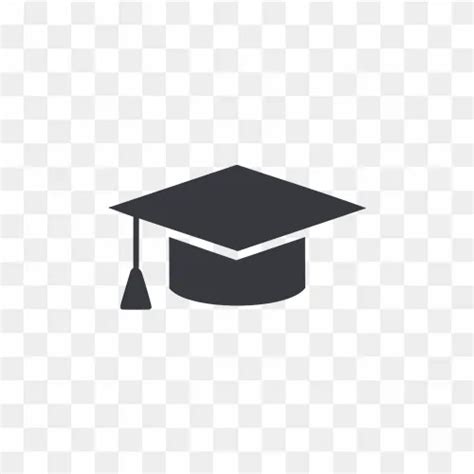 Graduation Cap Vector Icon PNG – Transparent Background