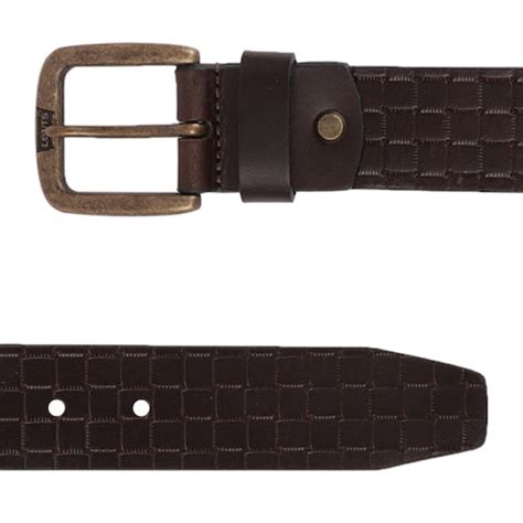 outfitvillas | Men Brown Woven Design Leather Belt
