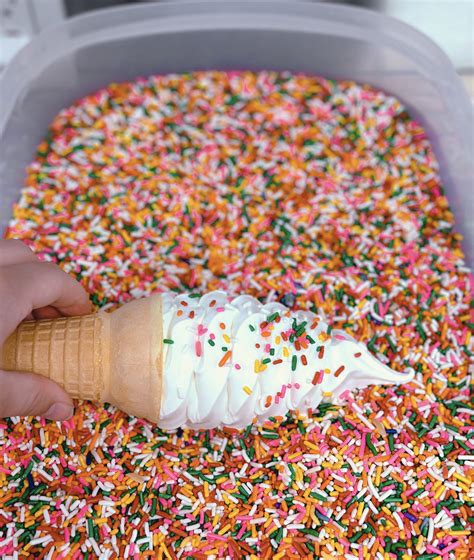 Rainbow Sprinkles Ice Cream