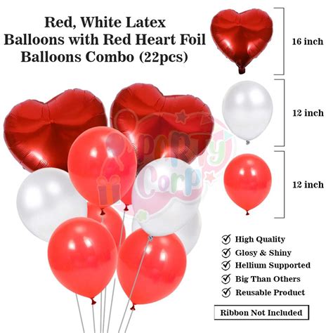 Buy PartyCorp Valentines, Anniversary, Heart Decoration Kit Combo 24 ...