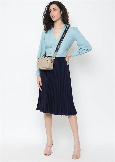 Get Structured Studded Patent Vegan Leather Sling Cross Body Bag Cream ...