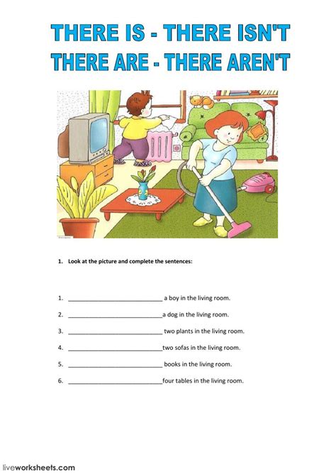 There Is There Are Worksheets Pdf Free Lessons - Tripmart