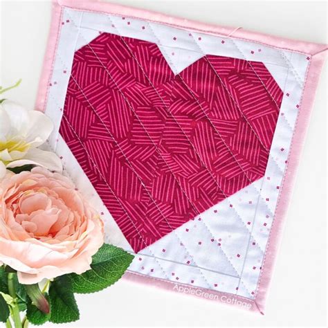 Heart Quilt Block Tutorials 的图像结果