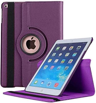 Caseous 360 Rotate Synthetic Leather Flip Cover Case for Apple iPad 9.7 ...