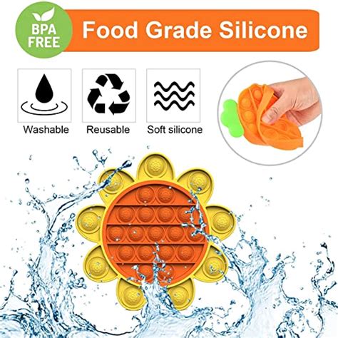 Sunflower with Cactus Pop it Fidget Toy || MB0209 2IN1 POPPIT SUNFLOWE ...