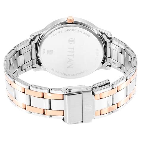 Buy Online Titan Karishma Quartz Analog Black Dial Two Toned Stainless ...