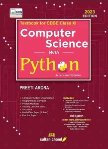 Computer Science With Python: Textbook For CBSE Class 11 (2023-24 ...