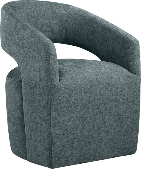 Amazon.com: KISLOT Chairs with Casters Upholstered Modern Armchair with ...