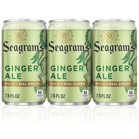 Amazon.com : Diet Seagram's Ginger Ale, 7.5 fl oz, 6 Pack : Grocery ...