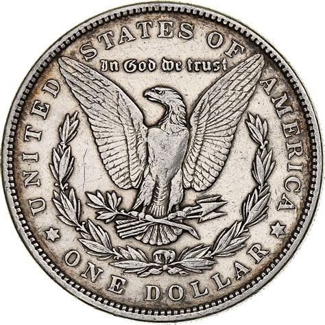 Coin, United States, Morgan Dollar, Dollar, 1884, U.S. Mint, Philadelphia
