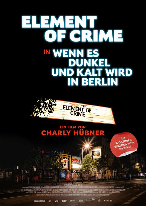 Element of Crime - Wenn es dunkel und kalt wird in | Thalia Potsdam