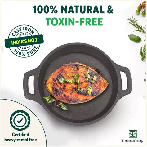 Buy Preseasoned Cast Iron Fish Frying Pan Online at Best Price – The ...