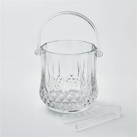 Buy Wexford Set of 2 Glass Ice Bucket and Tongs - 800ml from Home ...