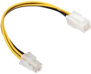 Paruht ATX 4 Pin Male to ATX 4 Pin Female PC CPU Power Supply SMPS ...