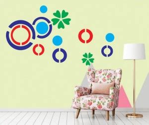 DECRONICS Modern Wall Design Stencils for Home Wall Decoration ST195 ...