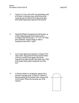 Image result for Optimization Problems Examples Calculus