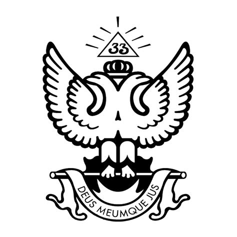 33rd Degree Scottish Rite Masonic Vinyl Decal-TME-EMB-D-0104