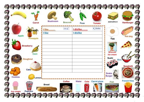 Like Dislike Worksheet 的图像结果