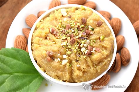 Badam jaggery halwa