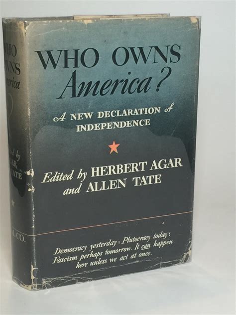 Who Owns America? [the follow-up to I'll Take My Stand ] by Edited By ...