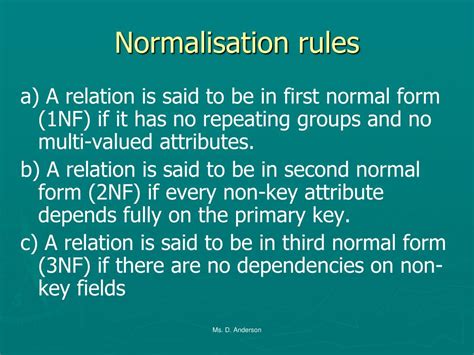 PPT - Normalisation PowerPoint Presentation, free download - ID:5248911