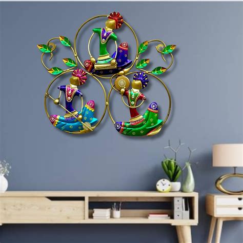 Anshika International Vintage Style Metal Musician Doll Frame Wall ...
