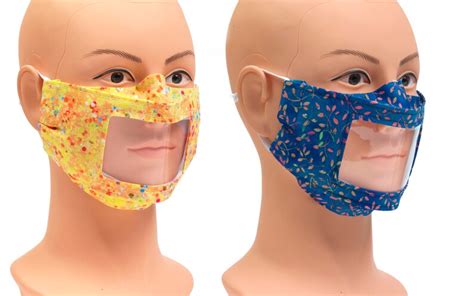 Image result for Clear Face Mask Pattern for Lip Reading Tutorial