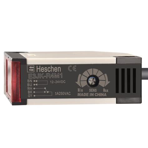 Heschen Photoelectric Sensor Switch, E3JK-R4M1, DC12-24V, Feedback ...