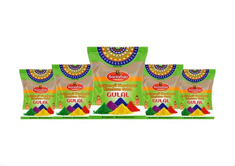 Sanatan Gulal Green Color Combo (5 Packets) – sanatansevasanstan