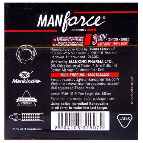 Manforce Overtime 3 In 1 Orange Flavoured Condoms, 3 Count Price, Uses ...