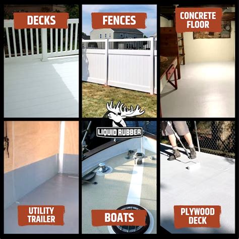 Liquid Rubber Polyurethane Deck Coating Smooth Saddle Brown Flat ...