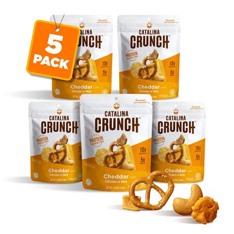 Catalina Crunch Mix Cheddar High Fiber Protein Snack Mix Low ...