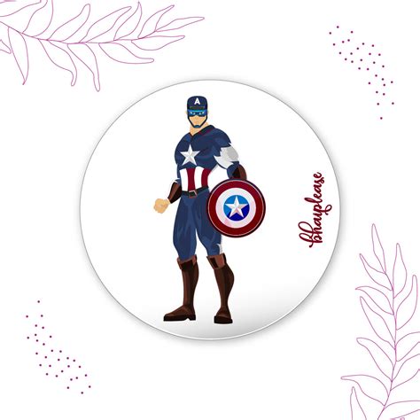 Captain America Pin Badges – Bhai Please India