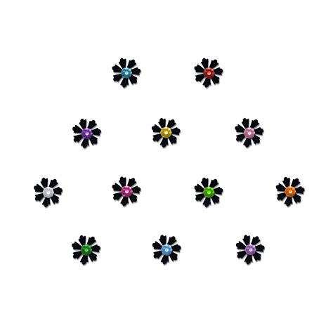 Comet Busters Cute Black Baby Bindis Kids Face Decoration Stickers (6m