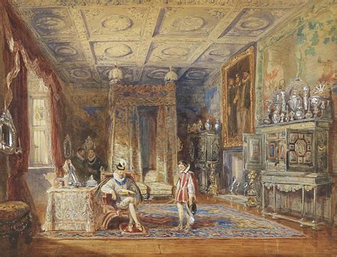 William Frederick Lake Price: THE KING'S BED CHAMBER, KNOLE, KENT ...