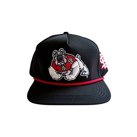Fresno State Bulldogs “Hybrid” Snapback Hat (Black) – The Retro Collection